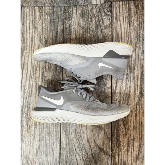 NIKE ODYSSEY REACT FLYKNIT WOLF GRAY WHITE SNEAKERS WOMEN SIZE 8 AH1016 - Picture 5 of 12